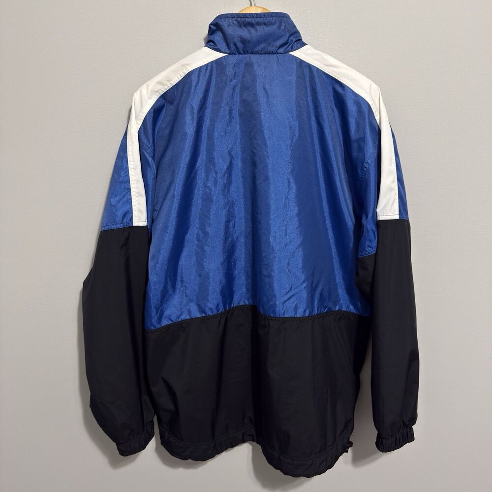 Vintage Puma Jacket Mens M Blue White Black Full Zip Windbreaker Y2K Colorblock - Picture 3 of 4